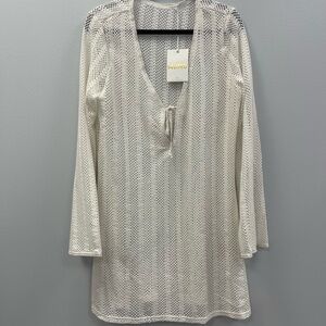 Show Me Your Mumu Vacay Mini Coverup in White, XL - NWT